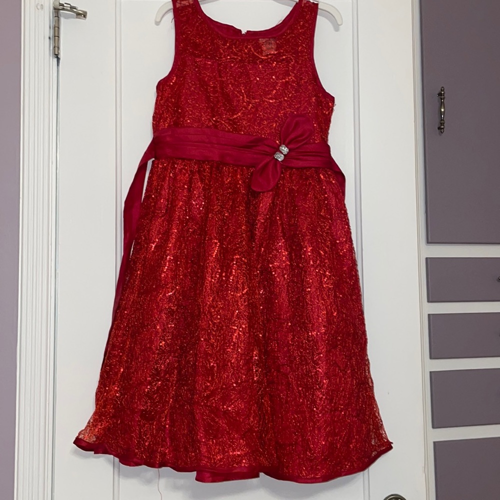 Emily West girls red dress size 16